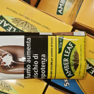 Amber Leaf Original Blend Rolling Tobacco  (Black, 5 Packs)